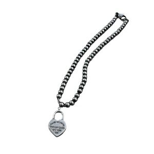 Tiffany & Co. Silver Beaded Heart Bracelet